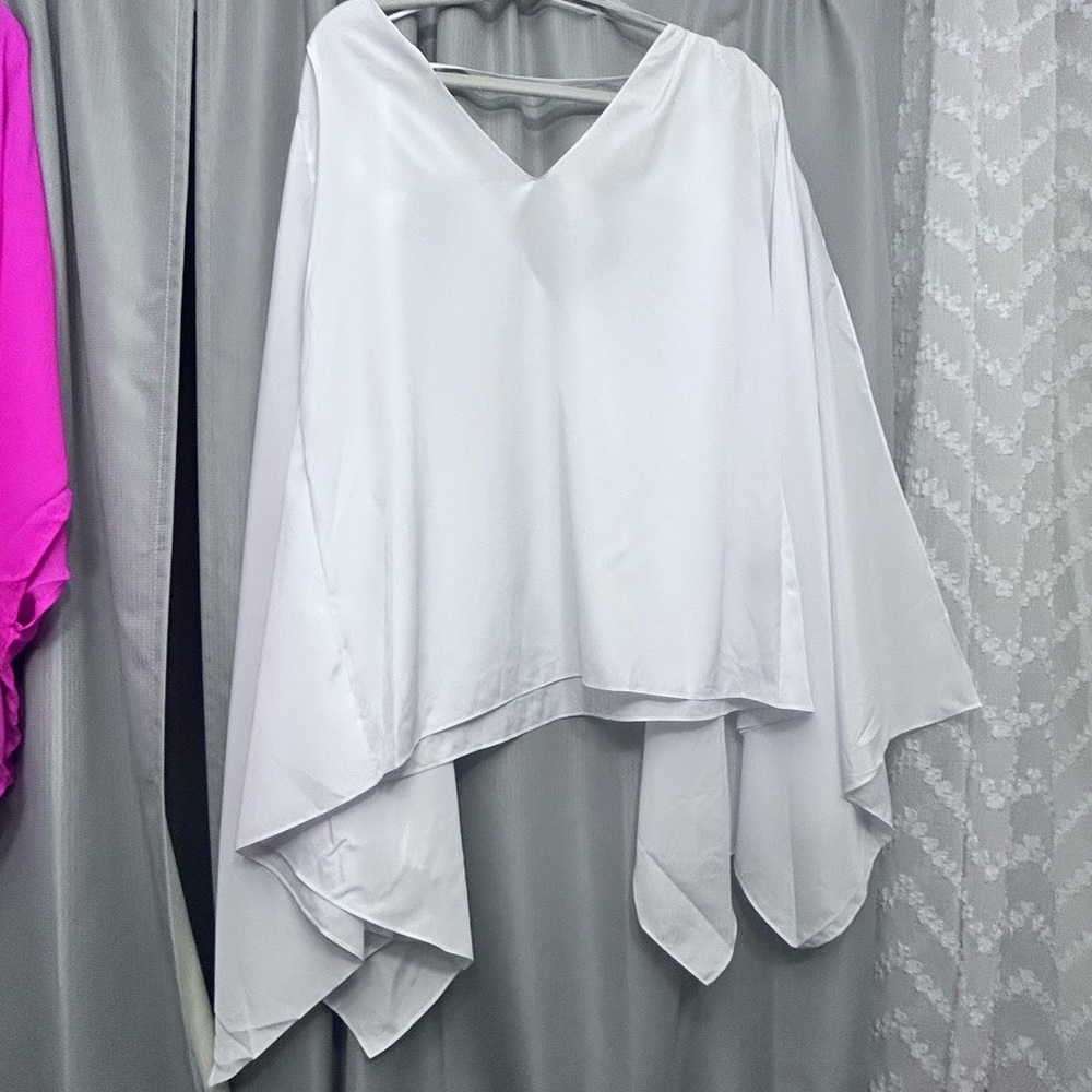 50%offw❤️ JAYGODFREY slit sleeve Sleeve Button oversized Blouse Size 4 NWOT